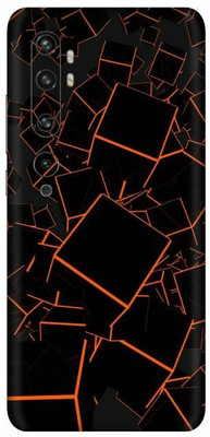 FCS Mi Note 10 Pro, Mi Note 10 Pro Box Orange Printed Back Skin Mobile Skin(Box Orange)