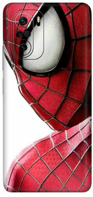 FCS Poco F3, Poco F3 Spider Side Printed Back Skin Mobile Skin(Spider Side)