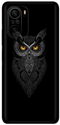 FCS Poco F3, Poco F3 Dark Owl Printed Back Skin Mobile Skin(Dark Owl)