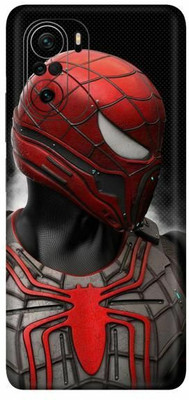 FCS Poco F3, Poco F3 Spider Man Printed Back Skin Mobile Skin(Spider Man)