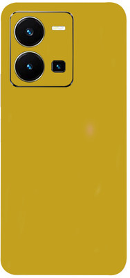 AsSkin Vivo Y35, vivo y35 Mobile Skin(Ultra Super Golden matte Wrap Sticker With High Gloss Finish).)