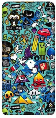 FCS Poco F3, Poco F3 Wall Pattern Printed Back Skin Mobile Skin(Wall Pattern)
