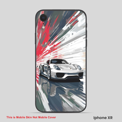 VYBE The Smart Choice iPhone XR Sport Mobile Skin(Desetr White, Red 1)