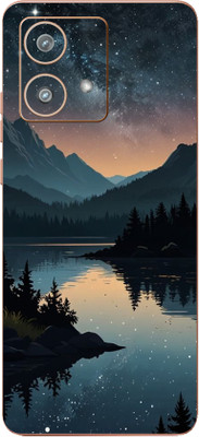 yug emporium Motorola Edge40 Neo Night Scenery Engage Premium Theme Full Back & Side Coverage Mobile Skin(Multicolor)