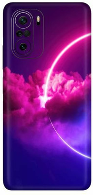 FCS Poco F3, Poco F3 Sky Red Printed Back Skin Mobile Skin(Sky Red)