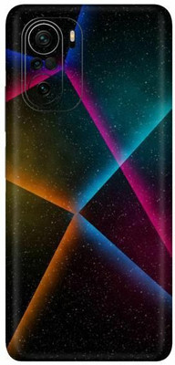 FCS Poco F3, Poco F3 Galaxy Printed Back Skin Mobile Skin(Galaxy)