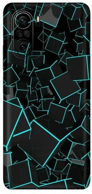 FCS Poco F3, Poco F3 Box Green Printed Back Skin Mobile Skin(Box Green)