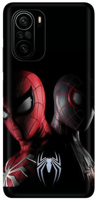 FCS Poco F3, Poco F3 Spider Fight Printed Back Skin Mobile Skin(Spider Fight)