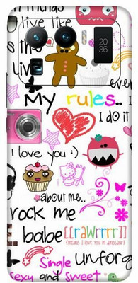 FCS Mi 11 Ultra, Mi 11 Ultra Writing Printed Back Skin Mobile Skin(Writing)