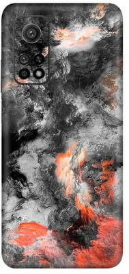 FCS Mi 10T (5G), Mi 10T (5G) White Smoke Printed Back Skin Mobile Skin(White Smoke)