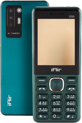 IAIR S50 Dual Sim Keypad Phone | 2800 mAH Battery & Big 2.4 Inch Display(Sky Blue)