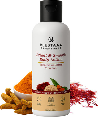 blestaaa essentialss Turmeric Saffron Vitamin E Body Lotion for Glowing & Healthy Skin(100 ml)