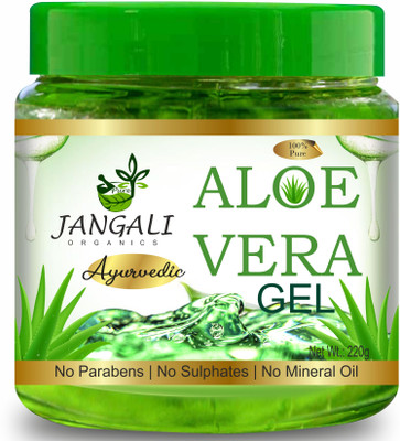 pure jangali organics Aloe Vera Multipurpose Beauty Gel For Skin And Hair.(220 g)