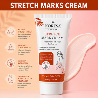 koresa london Stretch Mark Cream for Women | Stretch Mark Removal Cream | Body Butter Cream(25 ml)