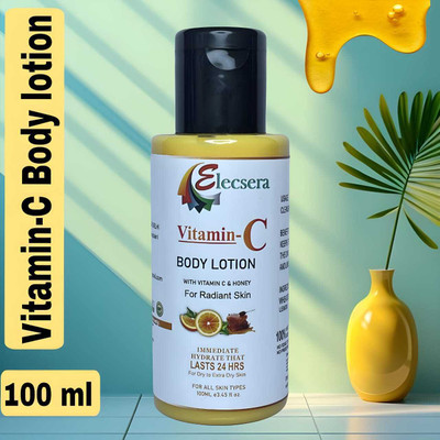 Elecsera Vitamin C Body Lotion Non Sticky & Non Greasy Moisturizing & Smoothening Care(100 ml)