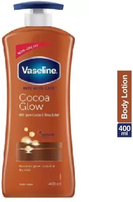 Vaseline COCOA GLOW WITH PURE COCOA & SHEA BUTTER BODY LOTION 400ML SET 1(400 ml)