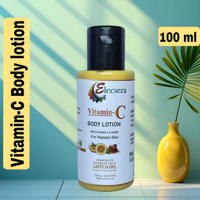 Elecsera Radiant Glow Vitamin C Body Lotion for Summer, Sun Protection and Brightening(100 ml)