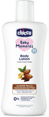 Chicco Baby Body Lotion, Non-sticky, Paraben & Phenoxyethanol Free, 0M+(200 ml)