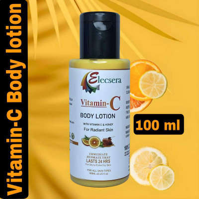 Elecsera All Skin Types Body Lotion With Vitamin C & Honey For Radiant Skin(100 ml)