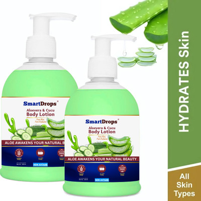 smartdrops Pure Aloe Vera Lightweight Body Lotion(500 ml)