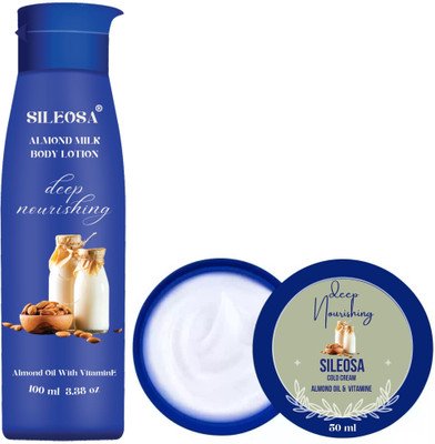 SILEOSA Body Lotion for Even Tone Natural Glow and UV Protect For Smooth Skin Combo of 2(150 ml)