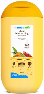 Mamaearth Ubtan Moisturizing Body Lotion with Turmeric & Saffron for Glowing Skin(100 ml)