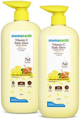 MamaEarth Vitamin C Daily Glow Body Lotion For Skin Brightening with Vitamin C & Honey(800 ml)