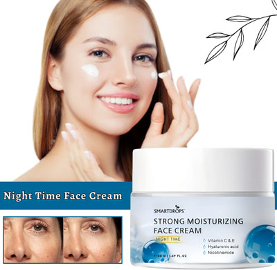 smartdrops Skin Renewal Night Cream for Skin Hydrating Whitening Soft & Glowing Skin(50 g)