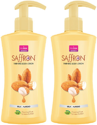 VI-JOHN Body Lotion Milk & Almond For Men and Women 100ml (Pack of 2)(200 ml)