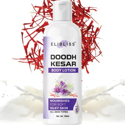 ELIBLISS Dry and Normal Skin with Goodness of Dhoodh, Badam & Kesar Body Lotion(100 ml)