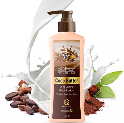 Biofresh Cocoa Glow Body Lotion with Cocoa And Shea Butter, Restores Glow for Men and Women(450 ml)
