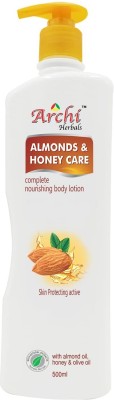 Archi Herbals Almond & Honey Care | Nourishing Body Lotion(500 ml)