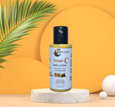 Elecsera Vitamin-C Moisturizing Body Lotion for Radiant Skin made with Honey(100 ml)