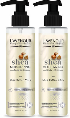 L'avenour Shea Butter Moisturizing Body Lotion For Deeply Hydrate & Soothe Dry Skin(400 ml)