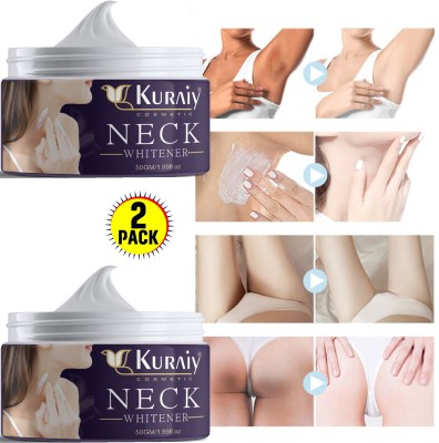 kuraiy Neck Whitener Cream for Neck Area Pack of 2 (100g)(100 g)