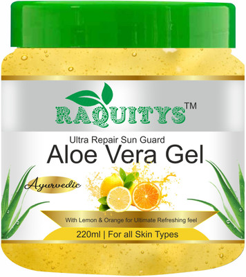 RAQUITYS Sun Guard Aloe Vera Gel With Lemon & Orange – SPF 22  (100 G) For Rs. 55 @ 89 %
