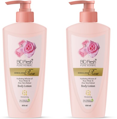 Biofresh Pure Herbal Himalayan Rose Body Lotion Winter Dry Skin Moisturizer Set of 2(2 Items in the set)