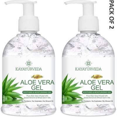 KAYAYURVEDA 100% Pure Aloe Vera Gel for Glowing Face, Skin & Hair