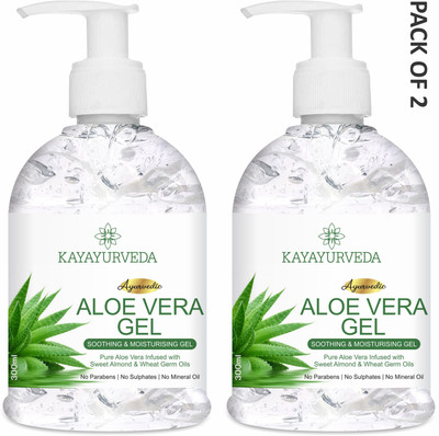KAYAYURVEDA 100% Pure Aloe Vera Gel for Glowing Face, Skin & Hair(600 ml)