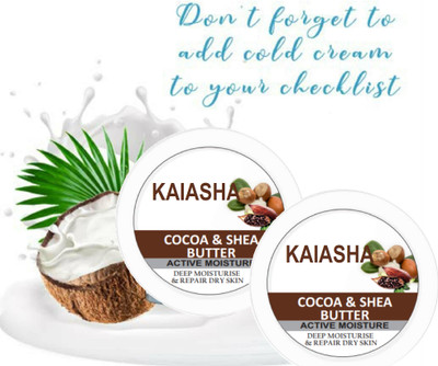 KAIASHA Cocoa Butter & Almond Oil Intense Hydrating Body cold cream(400 g)