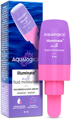 Aqualogica Illuminate+ Milk Fluid Moisturizer | Lightweight Milk-Like Texture(8 ml)
