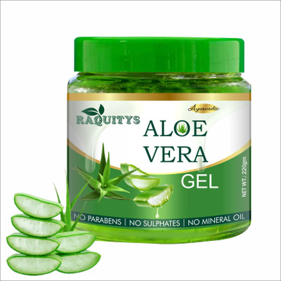 raquitys Pure Aloe Vera Gel | Soothing Gel for Skin and Hair (220gm)(220 g)