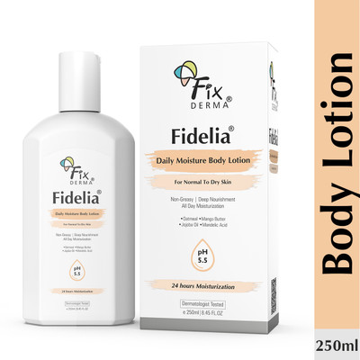 Fixderma Fidelia Daily Moisture Body Lotion for Deep Hydrating & Nourishing Dry Skin(250 ml)