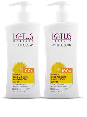LOTUS HERBALS WhiteGlow Vitamin C Deep Moisture Hand & Body Lotion Moisturiser(800 ml)