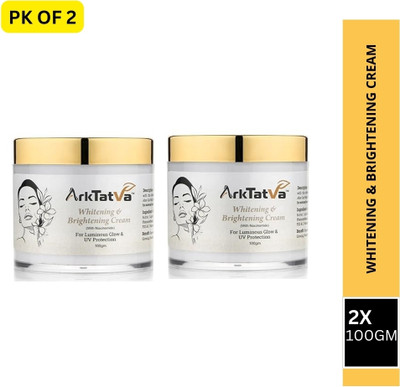 ArkTatva Whitening & Brightening Cream for Luminous Glow, UV Protection - Pack of 2(100 g)