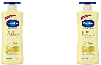 Vaseline DEEP MOISTURE BODY LOTION COMBOPACK OF 2(600ML)(1200G)(1205 g)