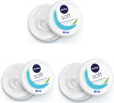 NIVEA Soft Light Moisturizing Cream - 50ml (Pack of 3)(150 ml)