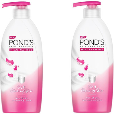 POND's Niacinamide Nourishing Body Lotion for Soft, Glowing Skin 400 ml Pack of 2(800 ml)