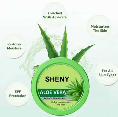 Sheny Aloe Vera Cold Cream For Dry Skin, Deep Hydration & Glowing Skin(200 ml)