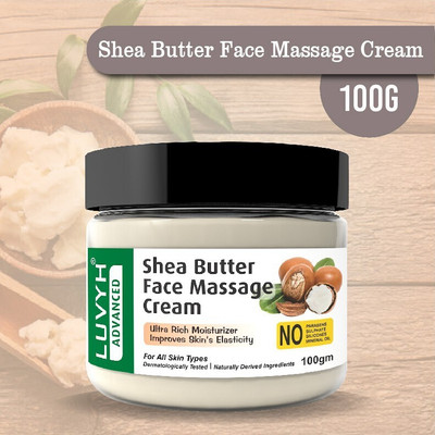 LUVYH Shea Butter Face Massage Cream - 100gm(100 g)